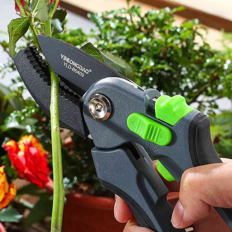 Trädgårdsskärsaxar hemma krukväxter, hållbart arbetsbesparande verktyg