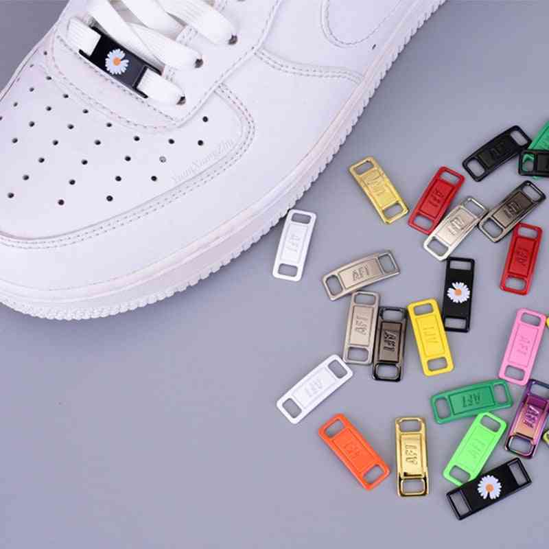 Metal Shoelaces Buckle Accessories, Lace Lock, Diy Sneaker Kits