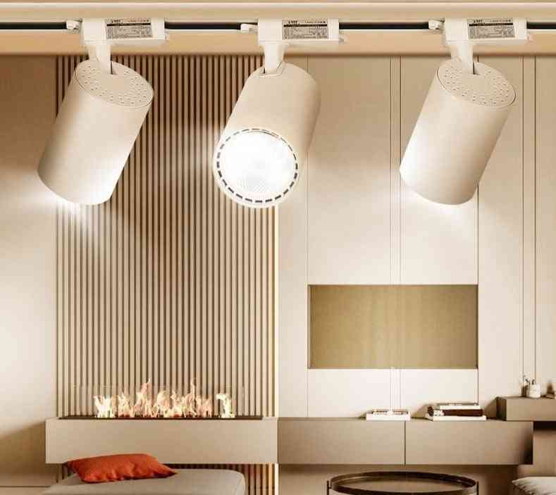 Aluminum- Track Lamp Rail Spotlights For Shop, Living Room ( Set 2)