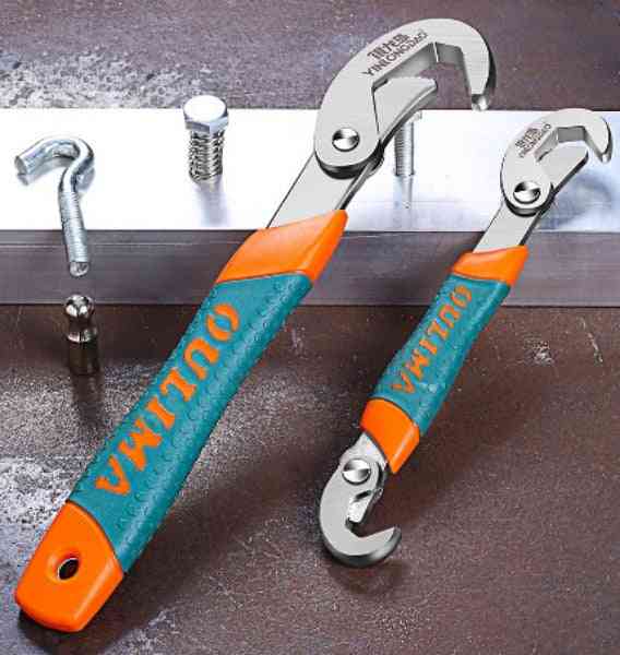 Key Pipe Wrench Open, End Spanner Set, High-carbon, Steel Snap, N Grip Tool, Plumber Multi Hand
