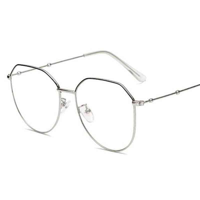 Kovové nepravidelné mnohouholníkové okuliare myopia -175