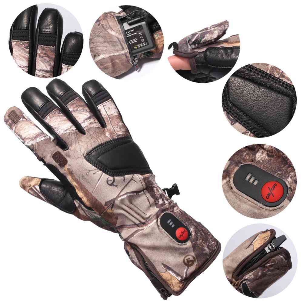 Unisex Self Heating Carbon Fiber Transfer Gloves For Skiing, Bicycling, Hunting
