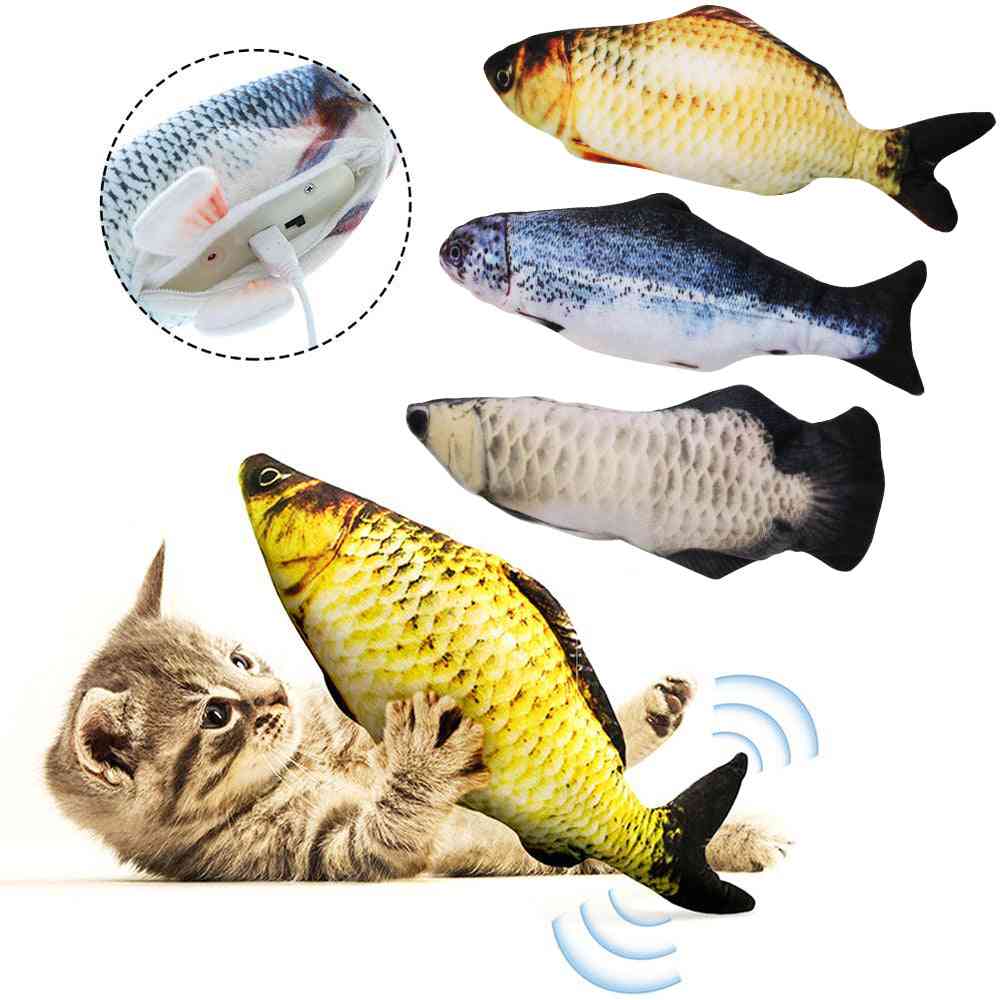 Elektronikus kisállat macska elektromos usb töltés szimulációs hal