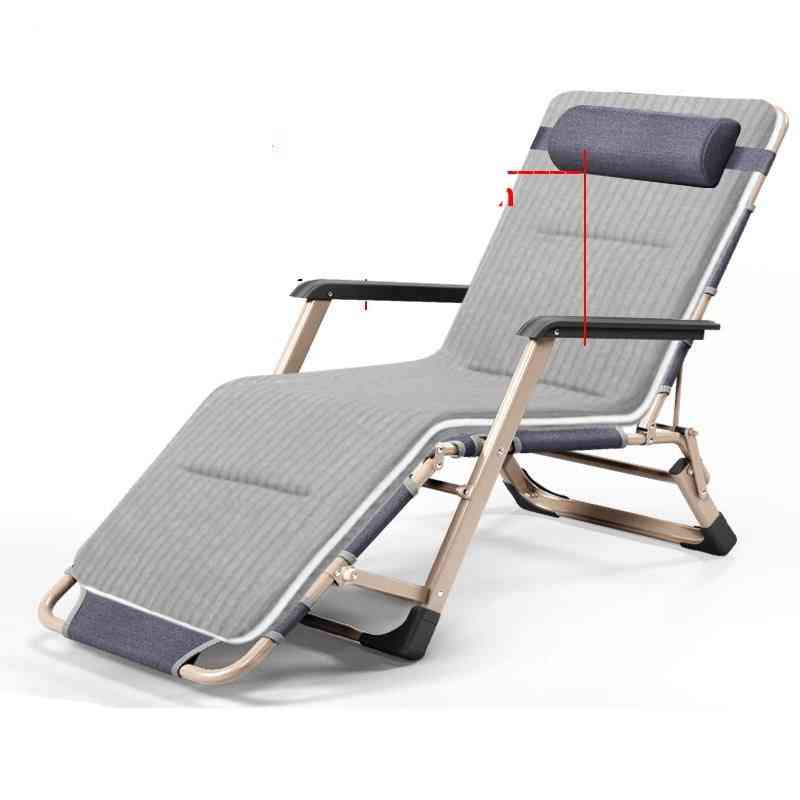 Folding Lounge Chair, Recliner Office Nap Bed Adjustable