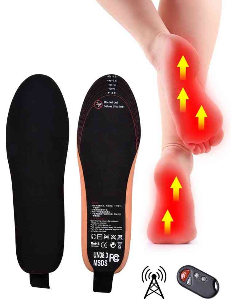 Eva Electric, Heated Insoles Led- Wireless Remote Control, Rechargeable Pad For Winter Sports