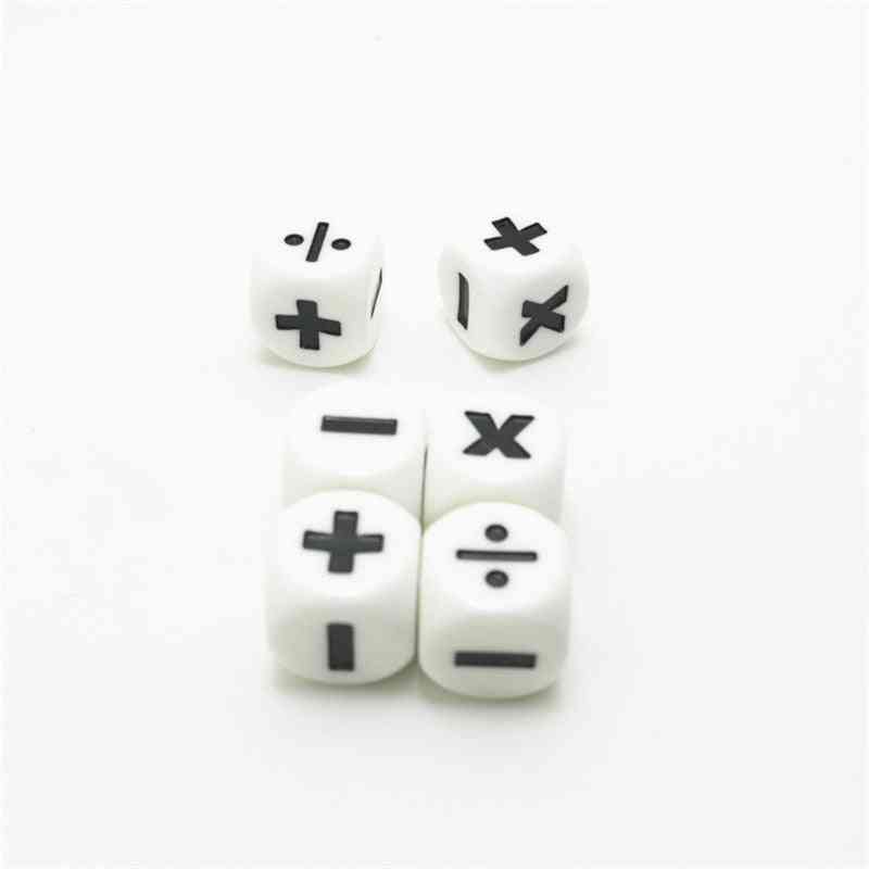 Addition, Subtraction, Multiplication And Division, Symbol Dice