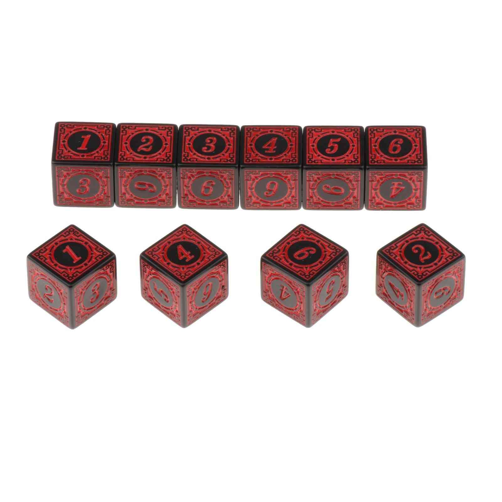 Multi Sided Acrylic D6 Dices For Table Board