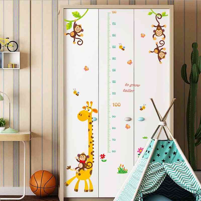 Cartoon Wall Sticker Rooms, Growth Chart, Nursery Decor, Wall Stickers