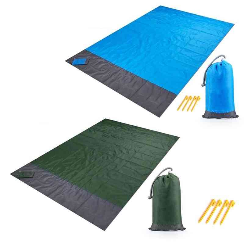 Waterproof Beach Blanket- Outdoor Ground Mat, Mattress Bed, Sleeping Pad