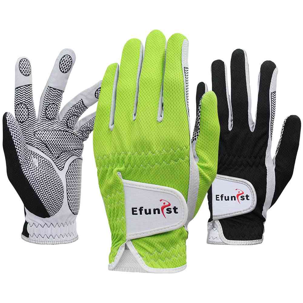 3d- Non-slip Micro Fiber, Soft Leather, Worn On Left Hand, Golf Glove