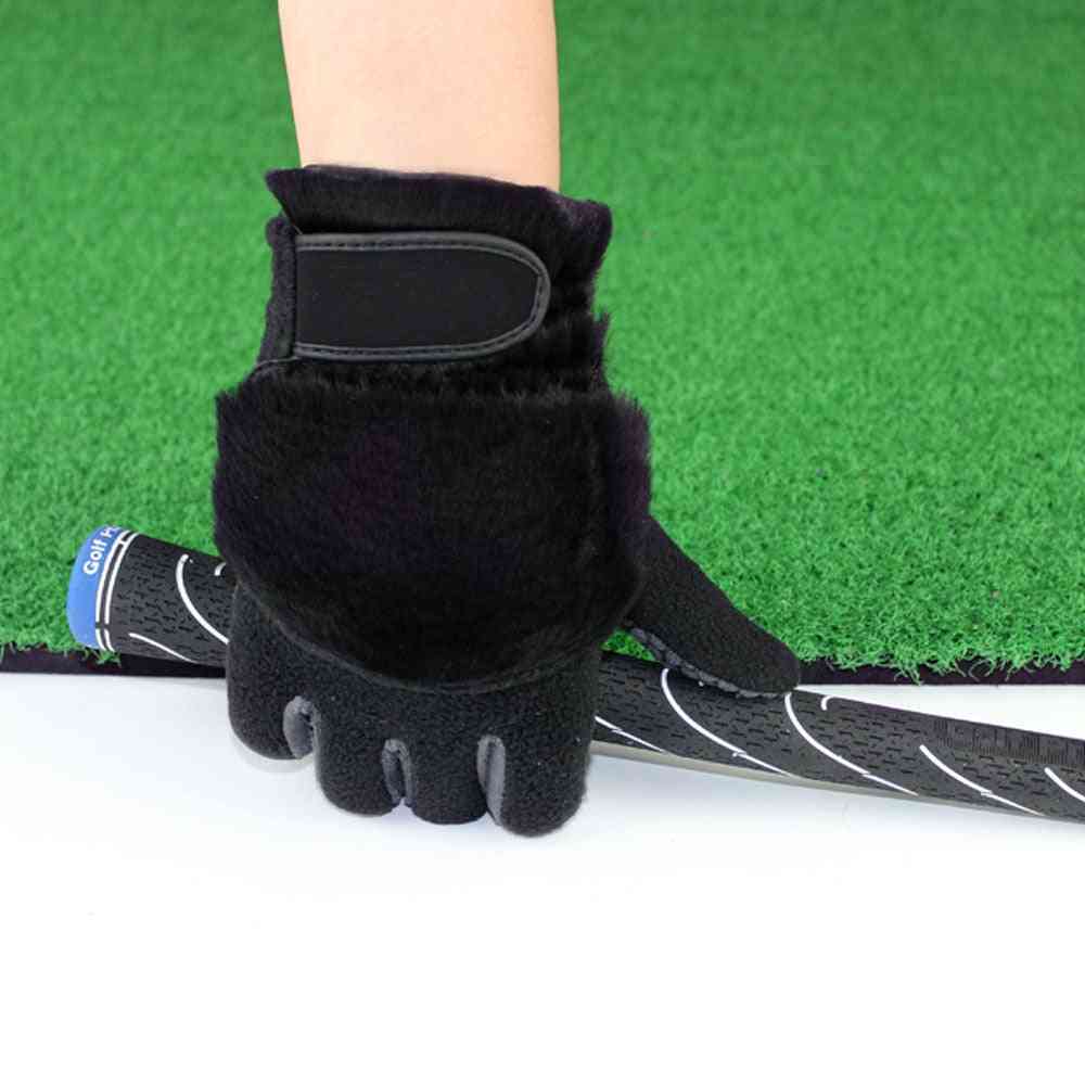 Winter Warmth- Anti-slip Artificial, Rabbit Fur Left And Right Hand, Golf Gloves