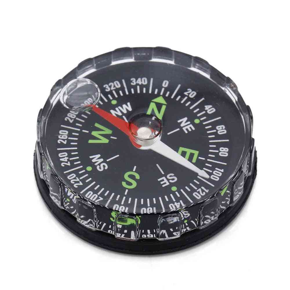 Pocket Survival Button Design Compass, Derection For Climbing, Hiking, Camping Outdoor Sport