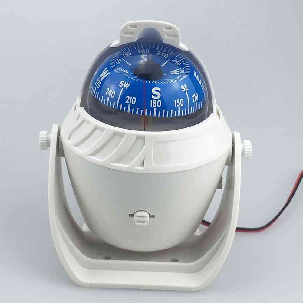 Outdoor Camping Led Light, Magnetic Nautical Compass Guide Ball, Marine Navigation
