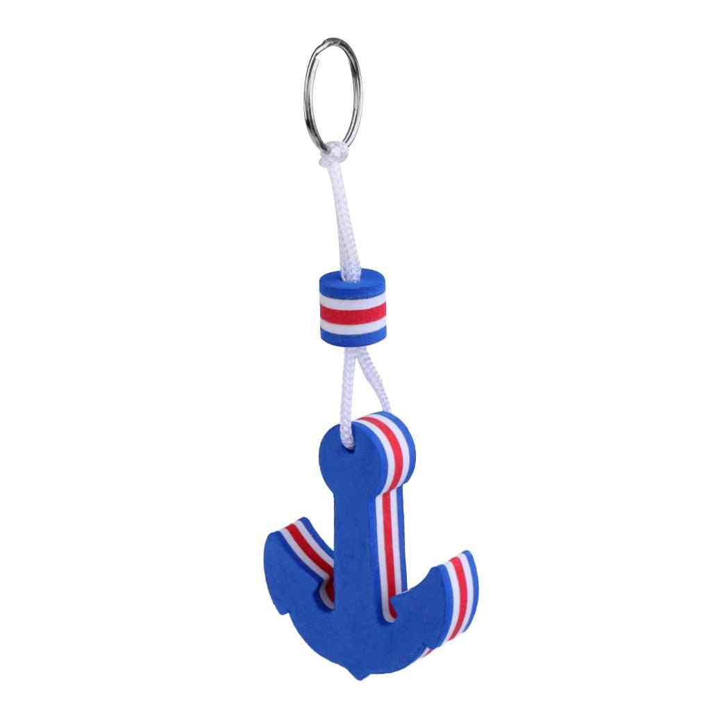 Fishing Water Floating Keychain Key Ring-anchor Shape Water Boats Accessories