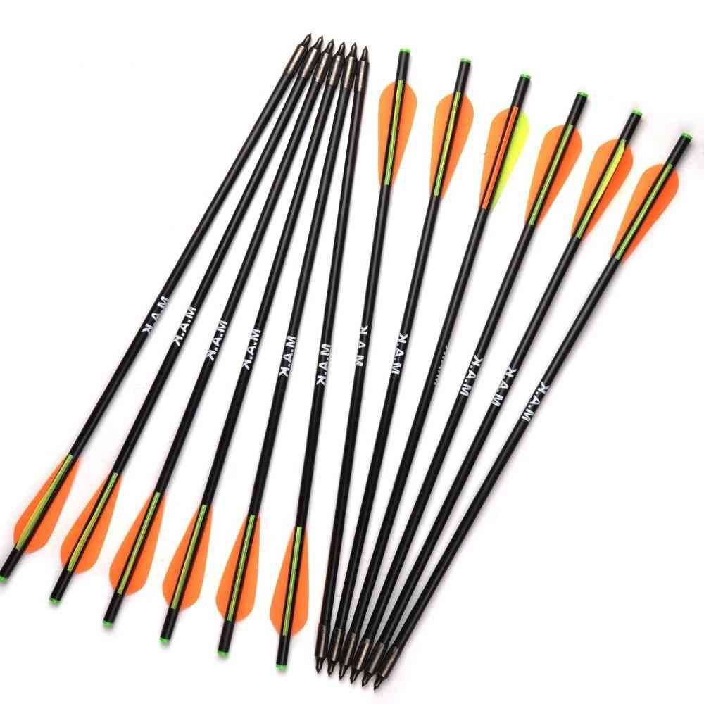 Fiberglass Crossbow Arrows With Outer-type Tips Bolts