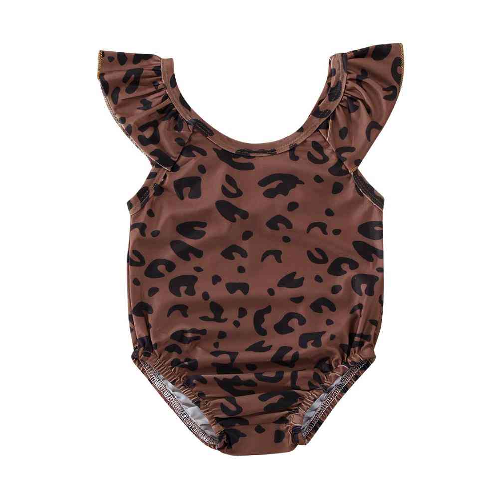 One Piece Leopard, Bathing Swimming, Swimsuit For Baby Girl