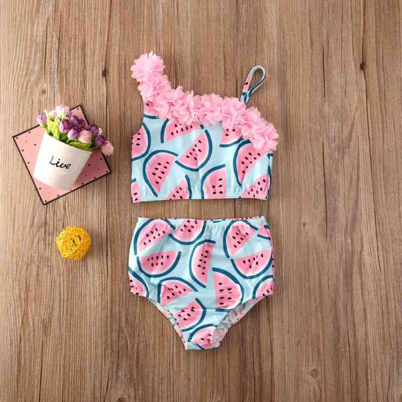 Baby Girl Watermelon Bikinis Swimsuit, Swimwear Suit