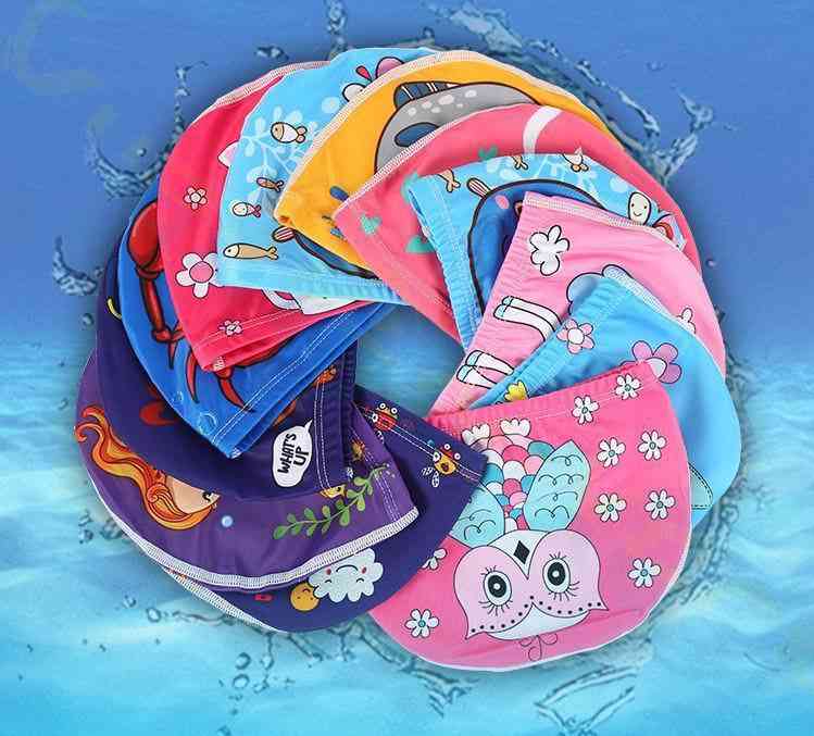 Kids Swimming Cute Cartoon Fabric  Hats Caps