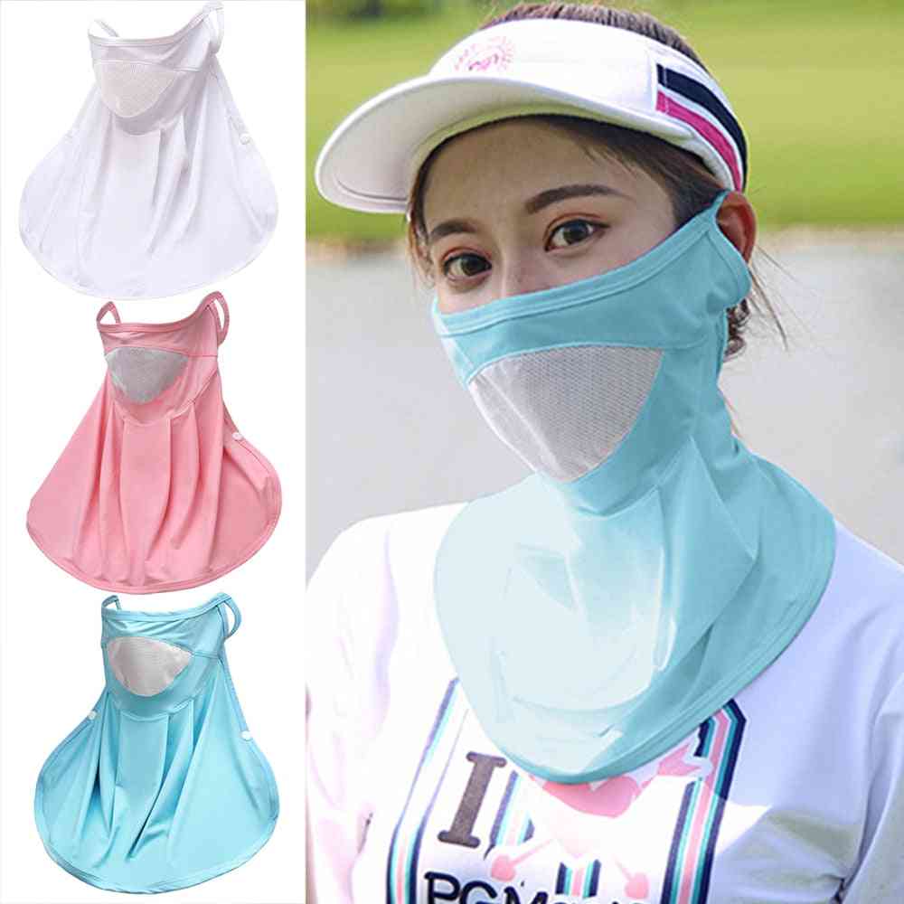 Breathable Long Sleeve Bottoming Shirt Anti-uv Golf Sportswear Mask