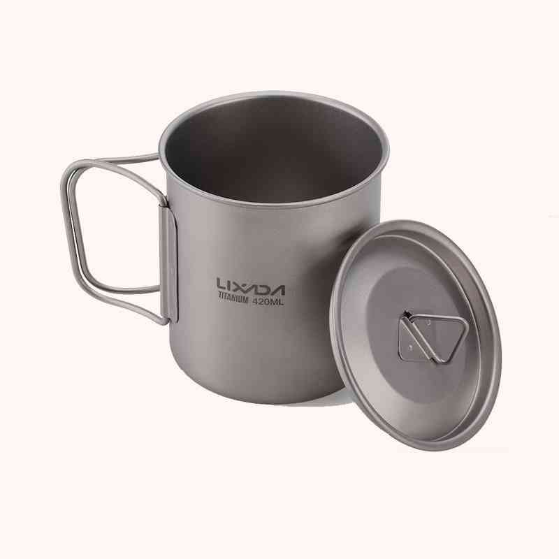Lixada Titanium Cup / Mug, Tableware Camping Pots