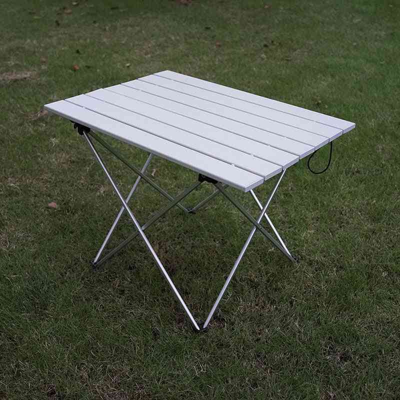 Zliatina hliníka- ultraľahký skladací, kempingový stôl, skladací vonkajší stôl, jedálenský stôl