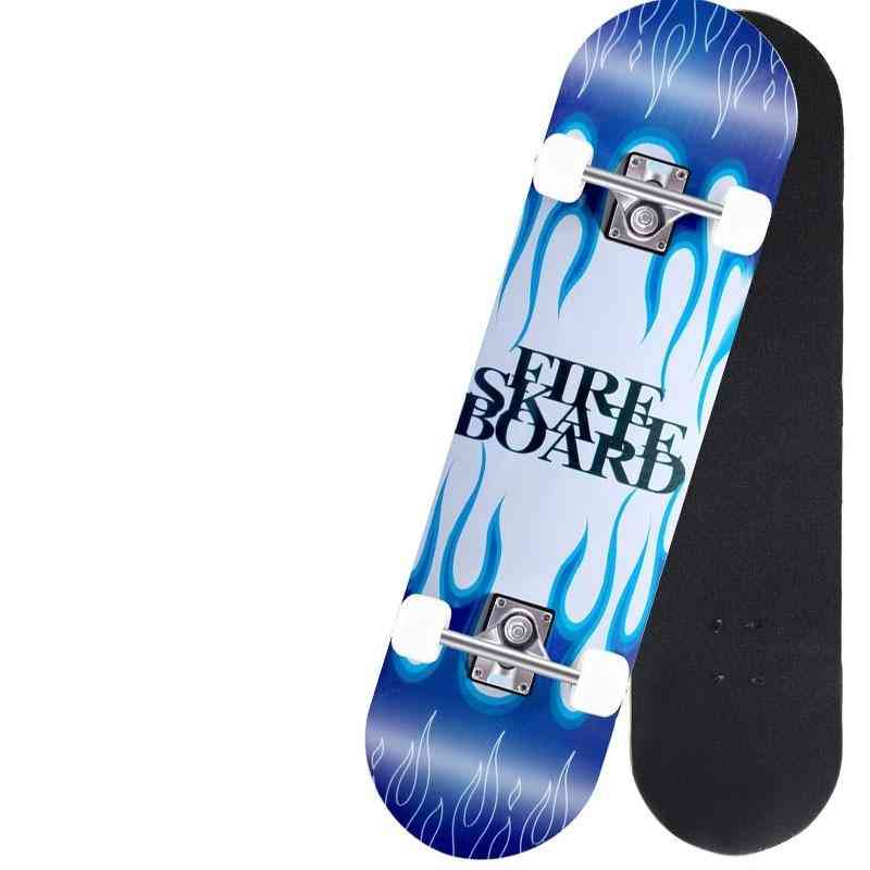 80*20 cm skateboard, dobbelt opretstående penny board med fire hjul
