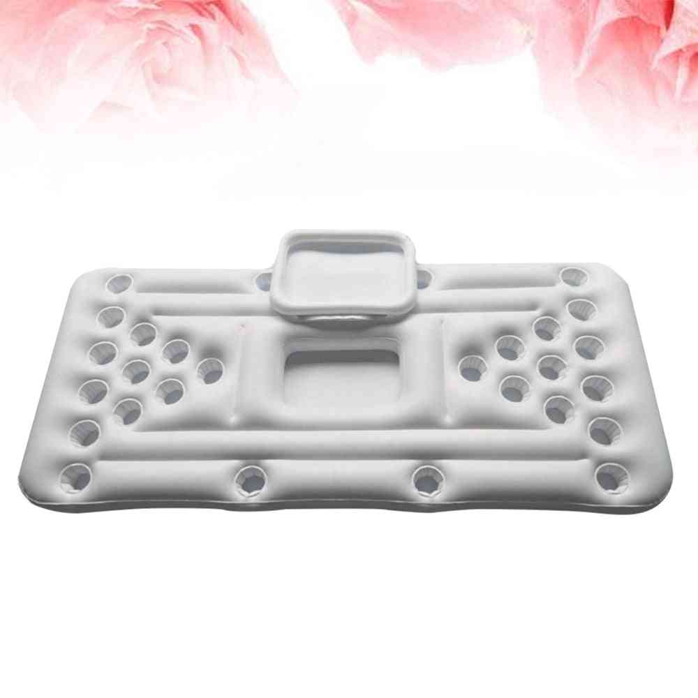 Portable- 28-cup Hole, Float Row Water Beverage, Ice Bucket Floating Bed, Beer Table