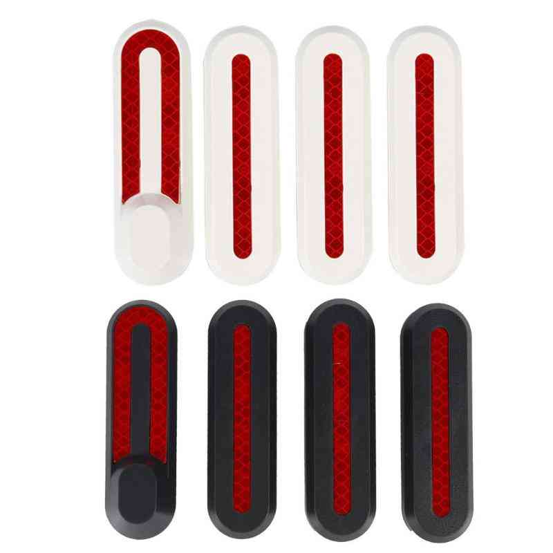 4pcs Scooter Front Rear Wheel Tyre Cover Hubs Protective Shell Case Sticker