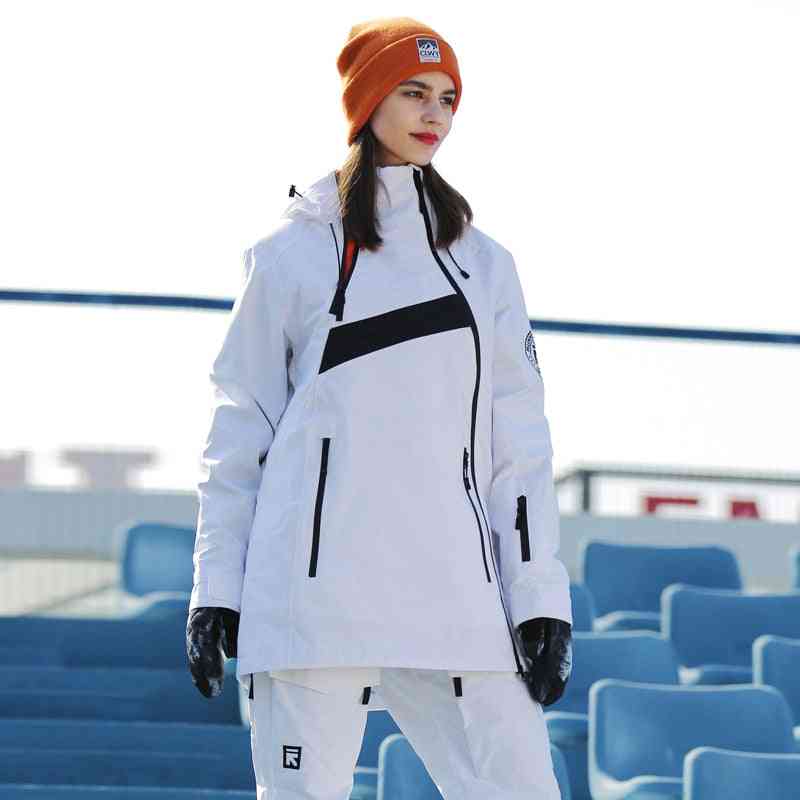 Winter Warm Mid-thigh Outdoor Sports Women Snowboard Jackets