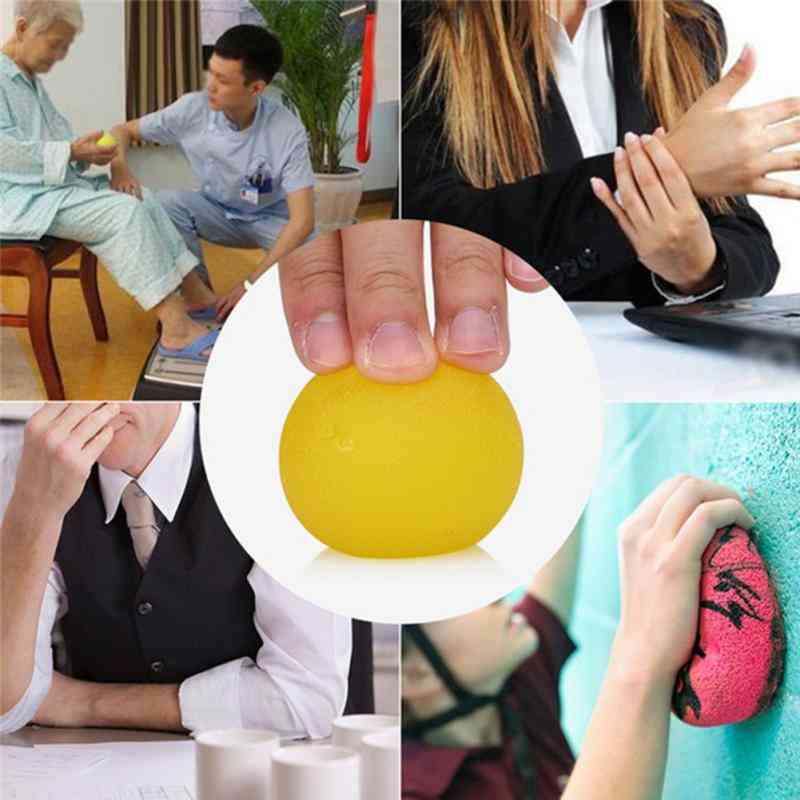 Silicone Massage Therapy Grip Ball For Hand, Finger Strength Exercise