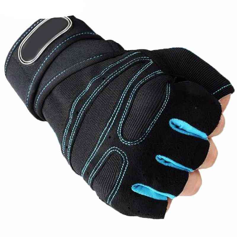 Dumbbell Fitness Gloves, Sports Exercise Half Finger Weight Lifting Gloves