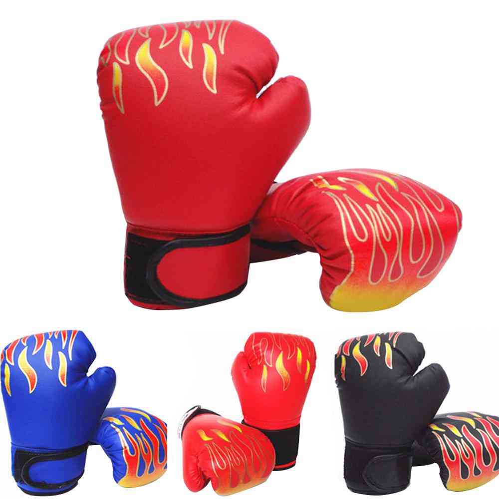 Otroške boksarske rokavice, ognjevarne mrežice dihajoče iz umetnega usnja, borilne rokavice