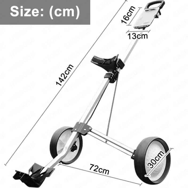 Folding 2-wheel Trolley For Golf Bag, Training Cart Stroller