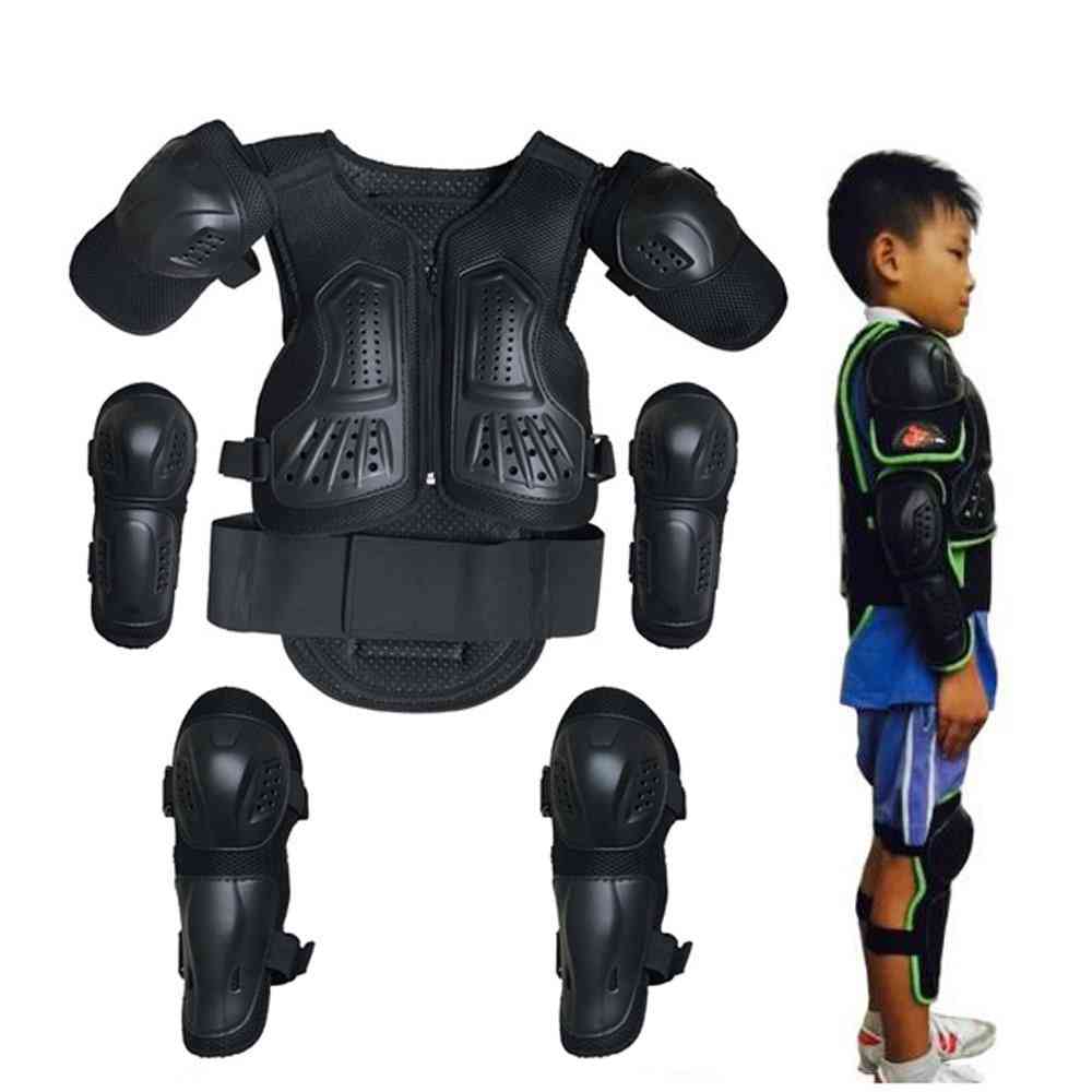 Kids Body Protection Motocross Vest Suits - Elbow, Knee Care Armor