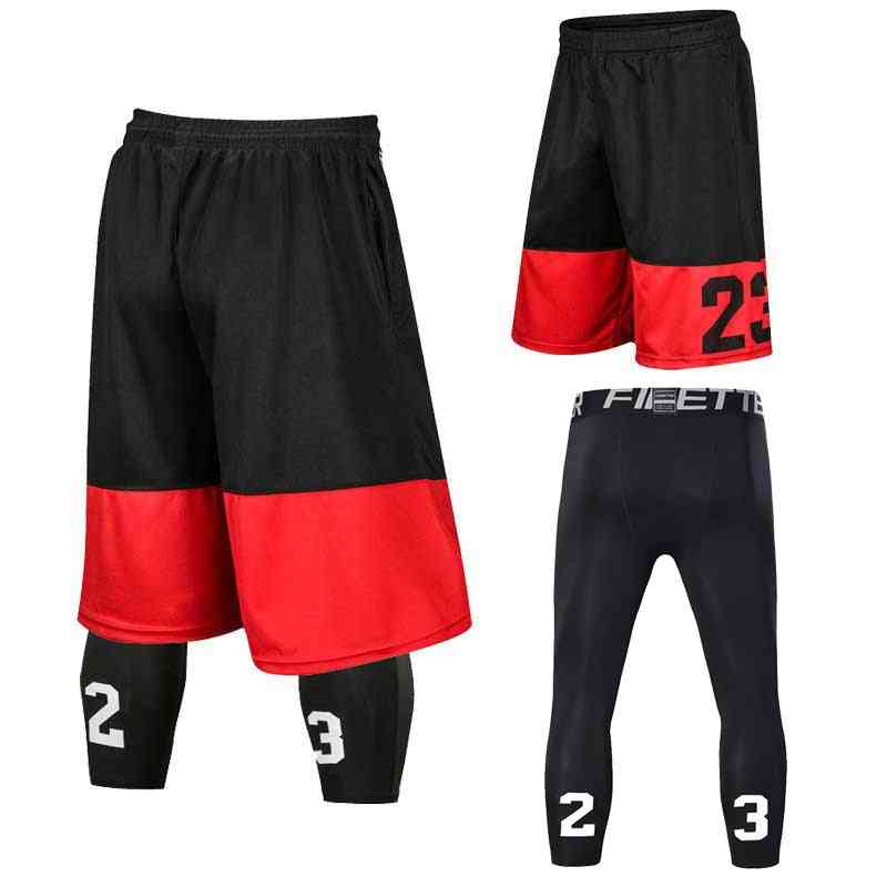 Men Basketball Set, Uniforms Shorts & Sports Fitness Pants