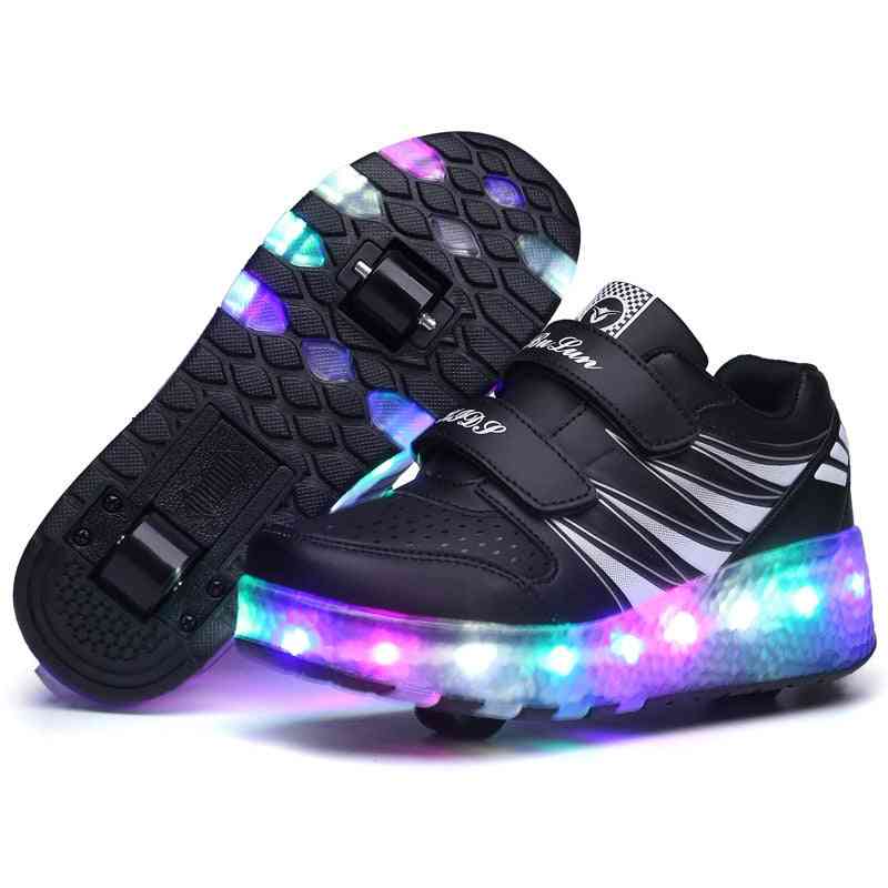 Scarpe da skate roller con ricarica usb scarpe da ginnastica leggere a led