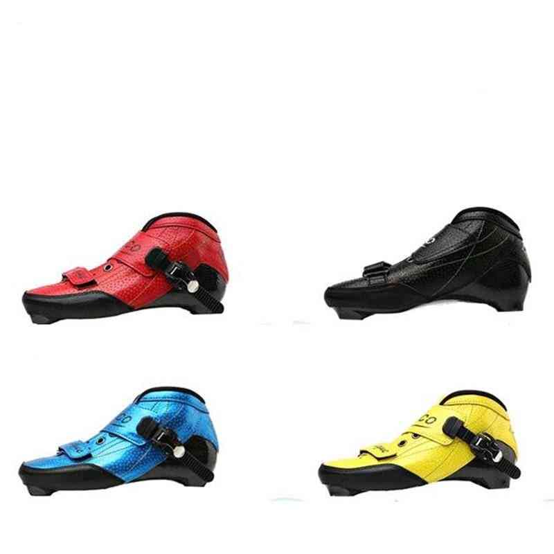 Inline Speed Skates Boot- Carbon Fiber, Mounting Distance Racing, Upper Shoes