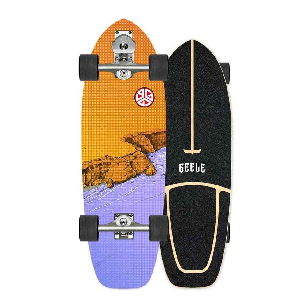 Professionale s7 carver surf land skateboard skate board cruiser in acero altamente liscio