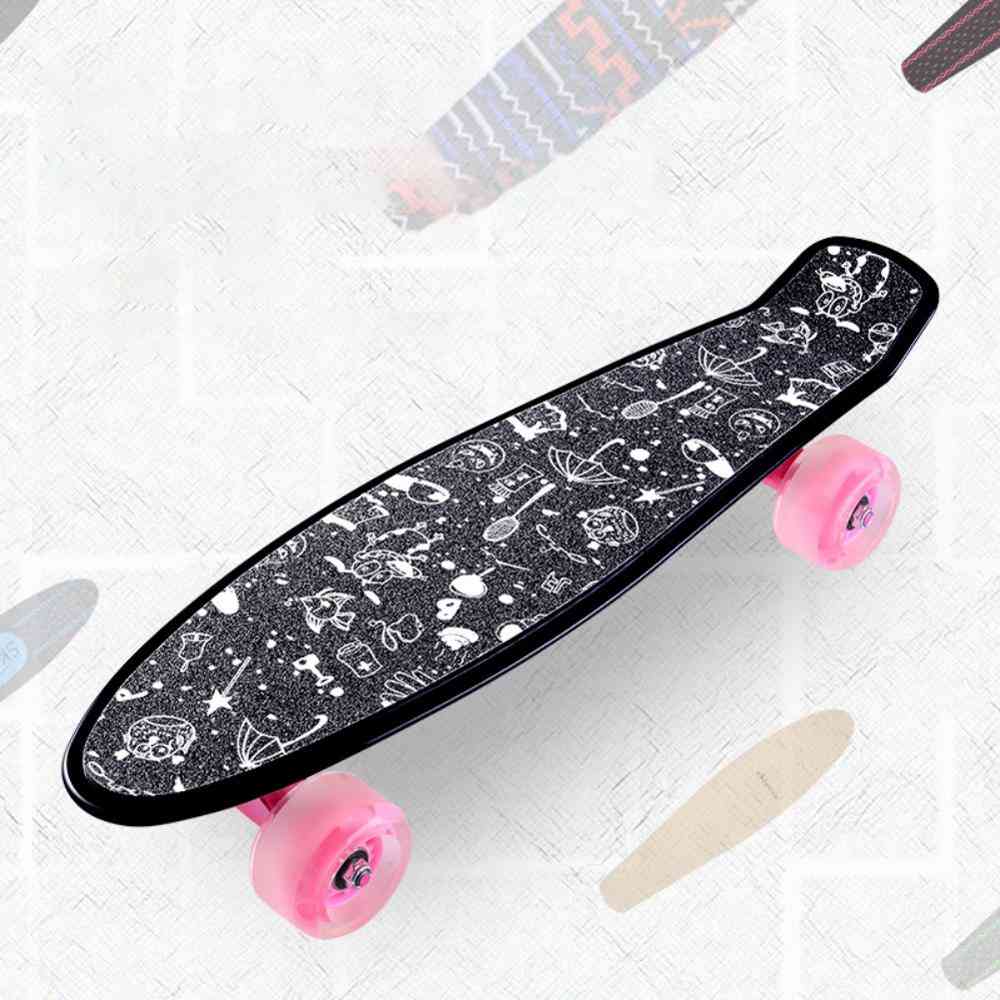 Anti-slip Waterproof, Printed Sticker, Adhesive Single Rocker, Sandpaper Skateboard