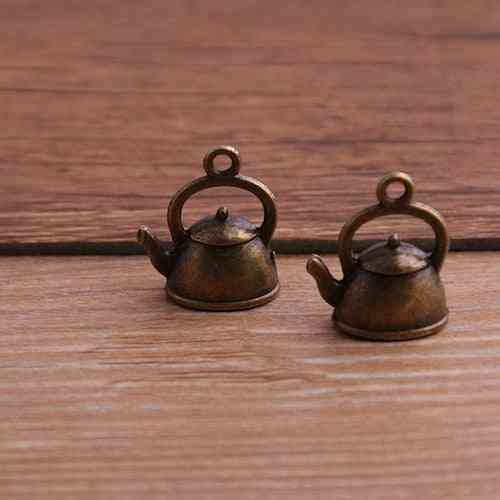 Kettle Charms Teapot Pendant Two Color Diy Retro Jewelry