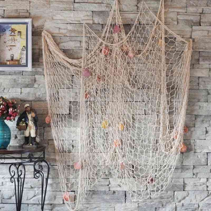 Cotton Thread- Mediterranean Style Handmade, Decorative Fishing Net