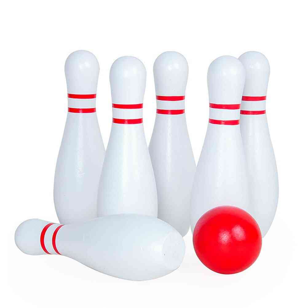 1 set di palline da bowling in legno giochi di bowling giocattolo