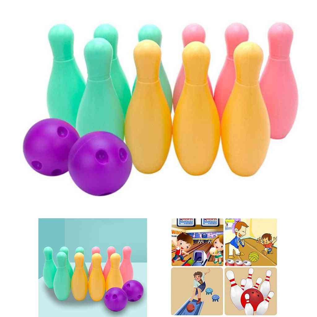 Boules de bowling en plastique multicolores pour les enfants de 3 ans et plus jouet pour tout-petit