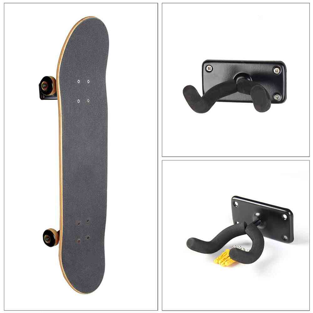 Supporto da parete per skateboard, longboard, fibbia per supporto espositore, gancio in metallo, accessori per rack, portatile