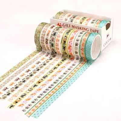 Cute Decorative- Adhesive Sticker, Masking Washi Tape