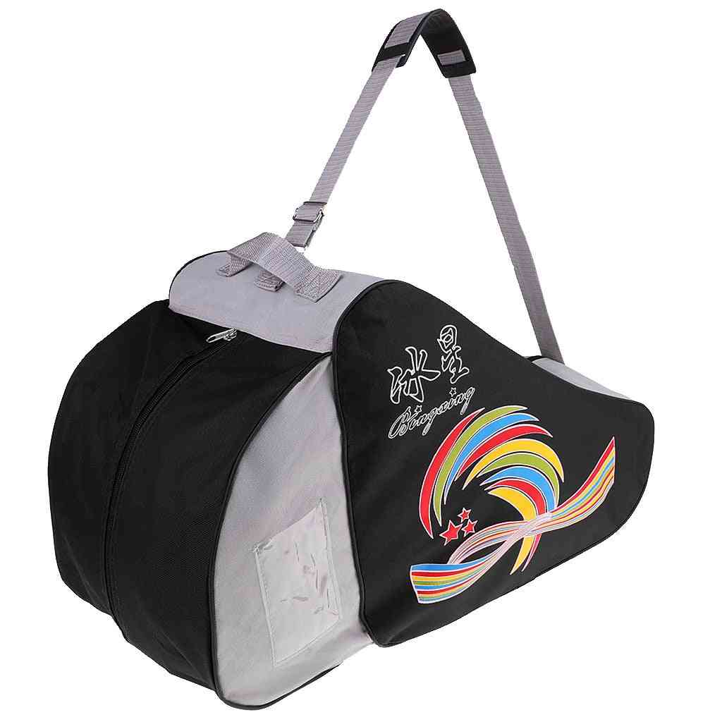 Waterproof Roller Skating Storage Bag, Boots, Shoes, Skates Protective Gears, Adjustable Compartment Design Case
