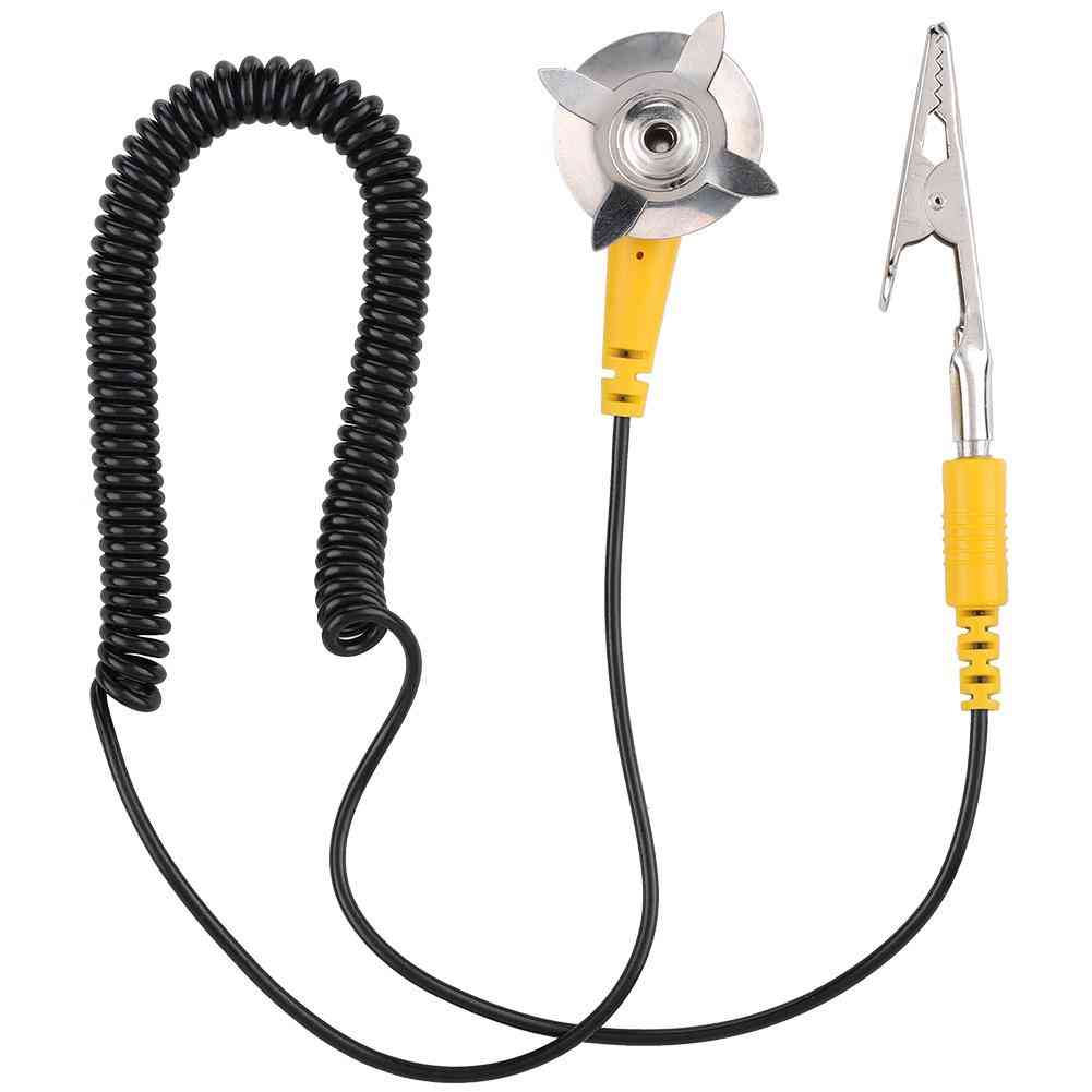 Pu Anti-static Electricity, Wire Ground Cable With Crocodile Clip