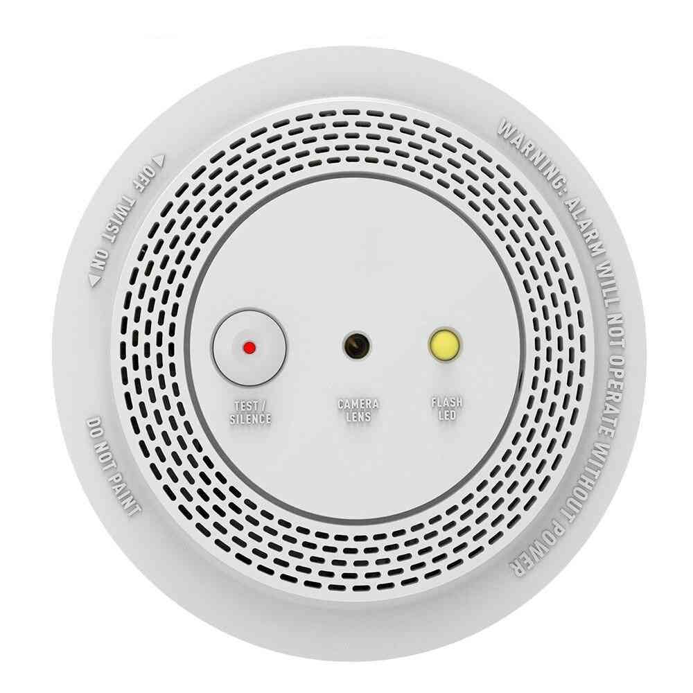 Flashing Alarm Smoke Detector With 1080p Smart Wifi