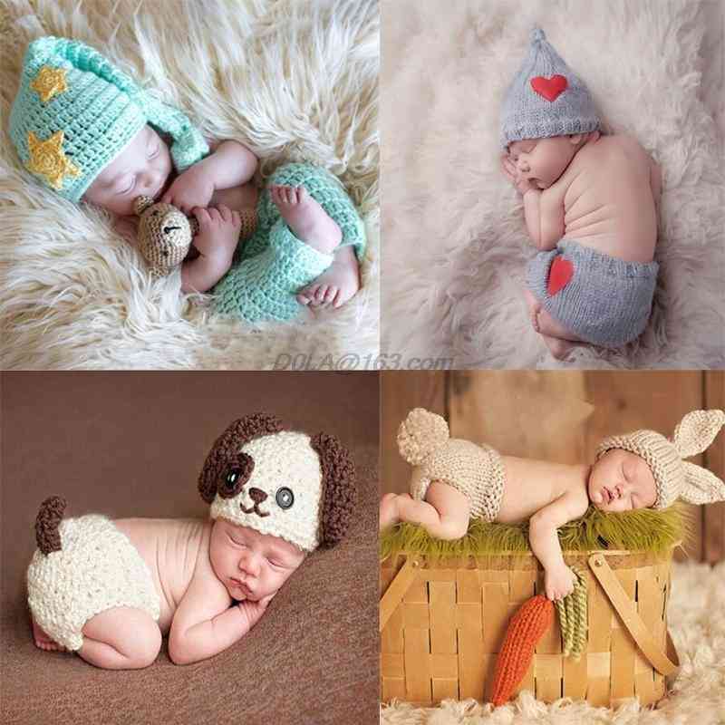 Newborn Baby Photo Cool / Costumes & Hat Set