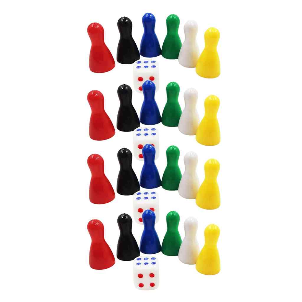 Plastic Chessman Pawns Board Games